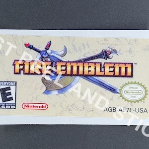 GBA Fire Emblem, étiquette de remplacement brillante Sticker