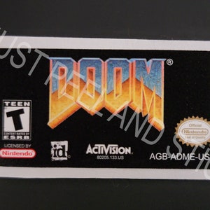 GBA DOOM vervangende sticker sticker glanzende sticker
