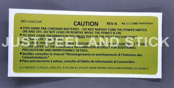 Nes replacement labels
