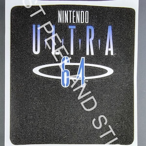 任天堂 N64 ウルトラ 64 交換用ラベル デカール 光沢仕上げステッカー