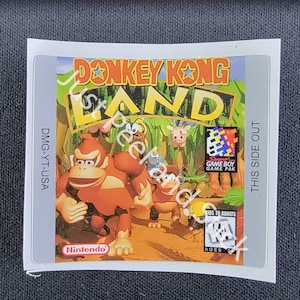 GBC Gameboy Color Donkey Kong Land Ersatz Label Aufkleber Aufkleber Nintendo