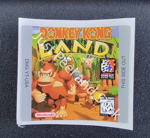 GBC Gameboy Color Donkey Kong Land Replacement Label Decal Sticker