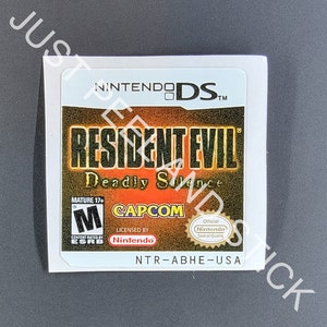 ニンテンドーDS バイオハザード デッドリーサイレンス 交換用ラベル デカール ステッカー ゲームボーイ