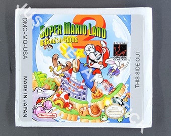 Gameboy Super Mario Land 2 Ersatz Label Aufkleber Aufkleber Nintendo