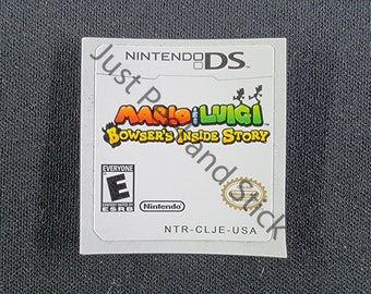 Nintendo DS Mario & and Luigi Bowser's Inside Story  Replacement Label Decal Sticker Gameboy