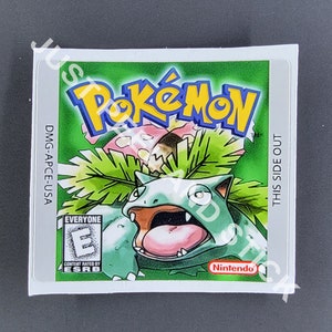 ゲームボーイ ポケモン グリーンバージョン 交換用ラベル デカール ステッカー 任天堂カートリッジ