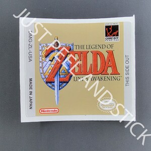 ゲームボーイカラー ゼルダ リンクス 覚醒 交換用ラベル デカール ステッカー 任天堂