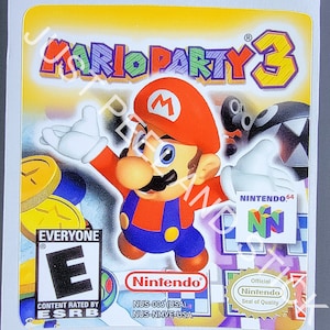 N64 Mario Party 3 vervangende sticker sticker Nintendo®