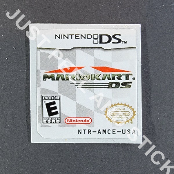 Nintendo Ds Mario Kart DS Glossy  Replacement Label Decal