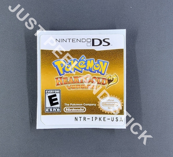 Gameboy Pokemon Gold Version Replacement Label Decal Foil Metallic or  Glossy paper Sticker choose Variation