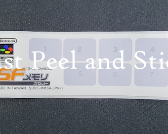 SNES Super Famicom SF Speicherkassette Etikettenersatz