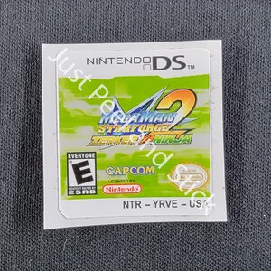 ニンテンドーDS ロックマン ロックマン2 ツースターフォース ゼルカー＆ニンジャ 交換用ラベル デカール ステッカー ゲームボーイ