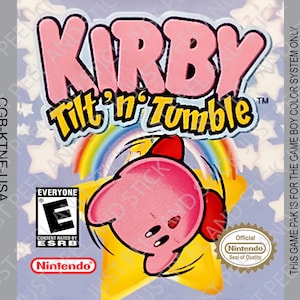 Etiqueta de repuesto para Gameboy Color Kirby's Tilt and Tumble (GBC, brillante)