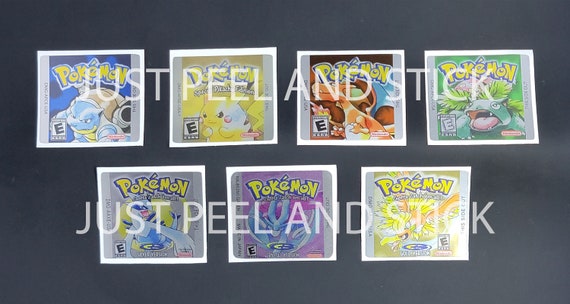ゲームボーイ ポケモン Gen I & II 交換用ラベル デカール ステッカー