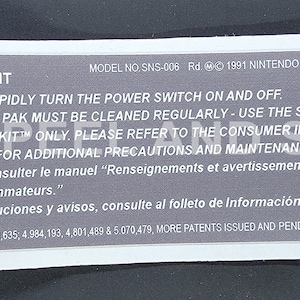 SNES バックラベル 光沢紙 交換用ラベル デカール ステッカー 任天堂