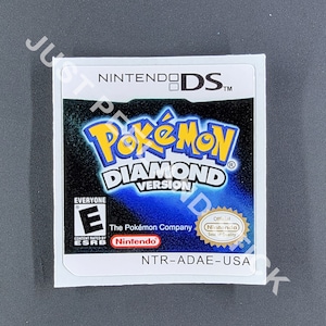 ニンテンドーDSポケモンダイヤモンドバージョン交換ラベル任天堂光沢仕上げまたはメタリック仕上げのバリエーションを選択
