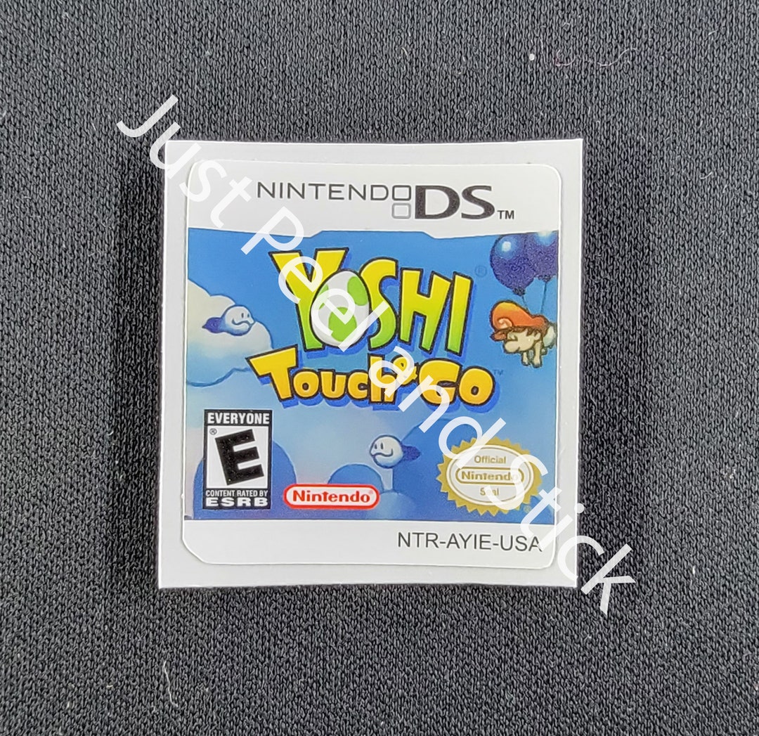 Nintendo DS Yoshi Touch and Go Replacement Label Decal Sticker Gameboy