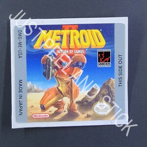Gameboy Color GBC Metroid 2 Return Of Samus vervangende sticker glanzende sticker sticker