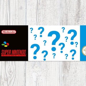 SNES カスタム光沢交換ラベル デカール ステッカー 任天堂 (デザインを指定) スーパー ニンテンドー エンターテイメント システム