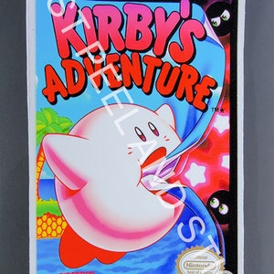 NES カービィの冒険 交換用ゲームカートリッジ ラベル デカール ステッカー 任天堂 カービィの