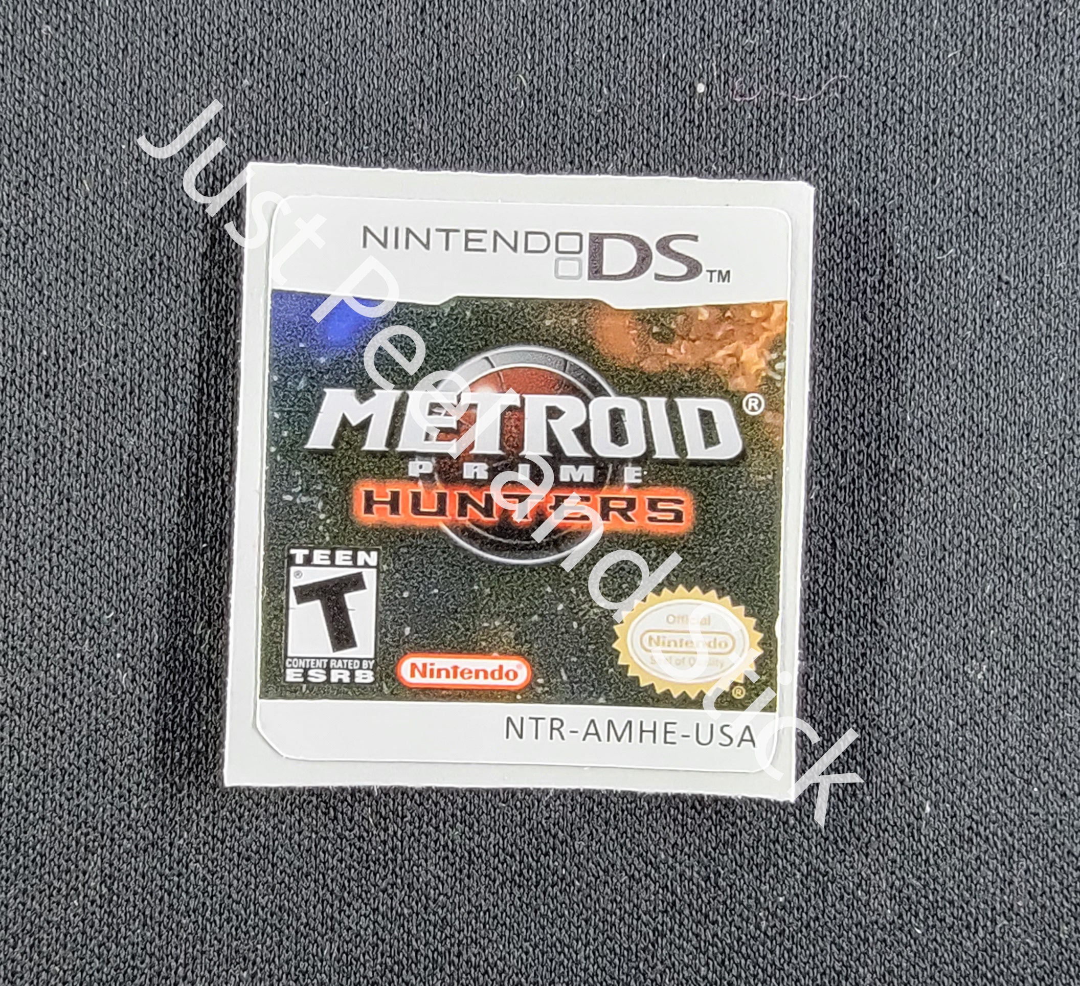 Nintendo DS Metroid Prime Hunters Replacement Label Decal Sticker