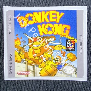 GBC Gameboy Color Donkey Kong Ersatz Label Aufkleber Aufkleber Nintendo