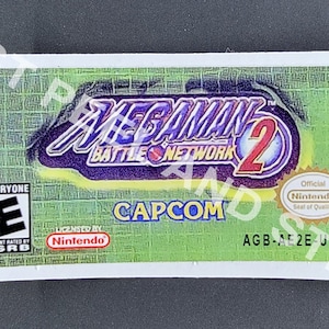 Calcomanía de repuesto para GBA MegaMan Battle Network 2, calcomanía brillante