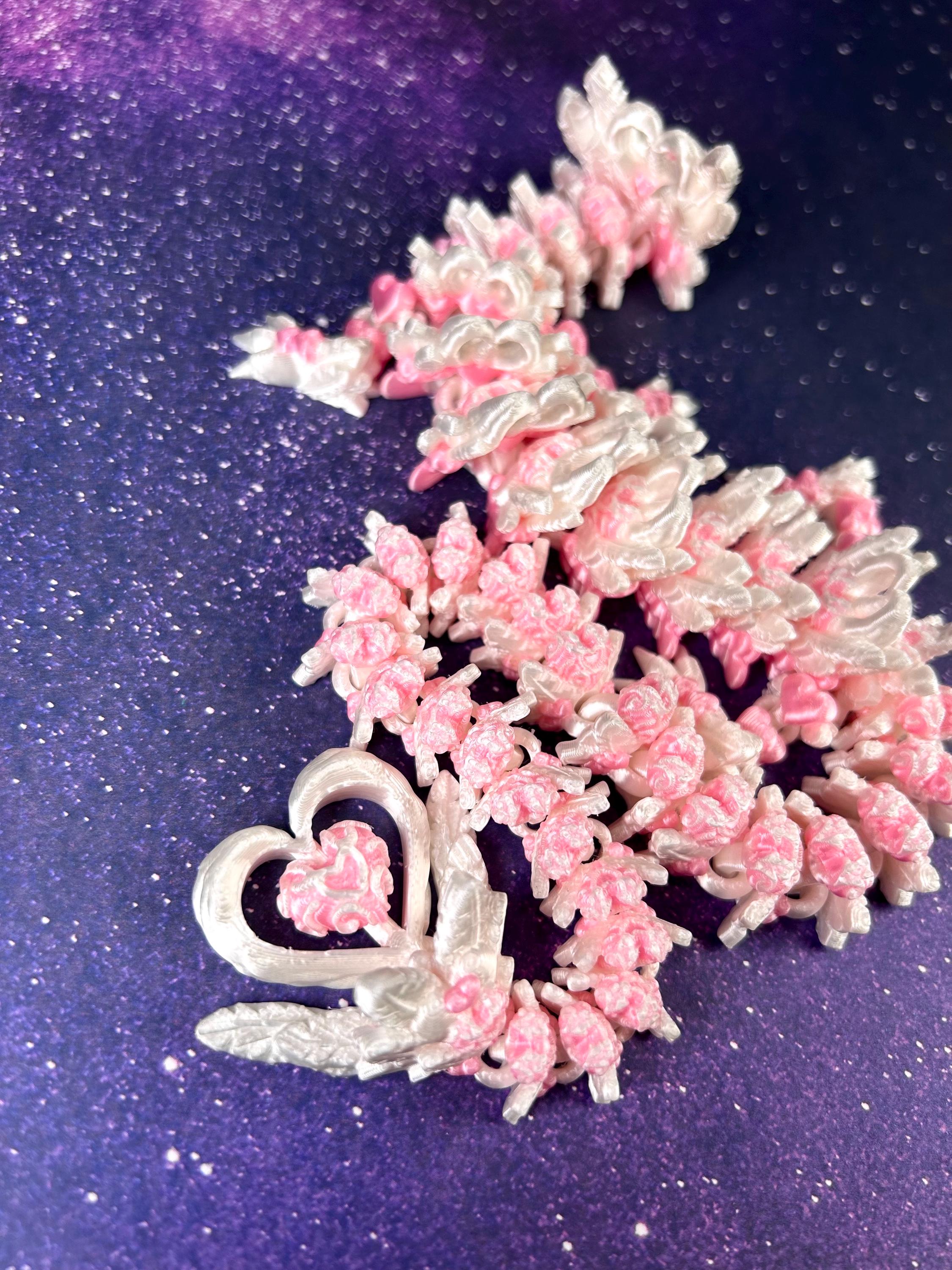  Heart Dragon バレンタイン ドラゴン 新品タグ付き 3D Printed Premium Articulated Heart Dragon - Valentines Day