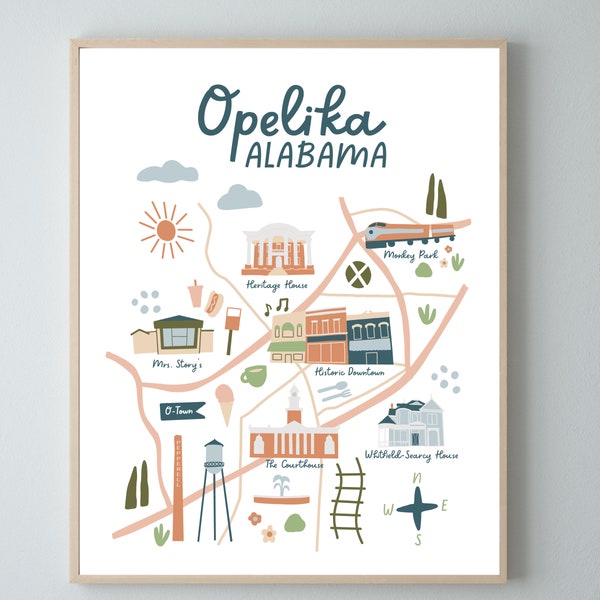 Illustrated City Map Etsy Il 6vsp 