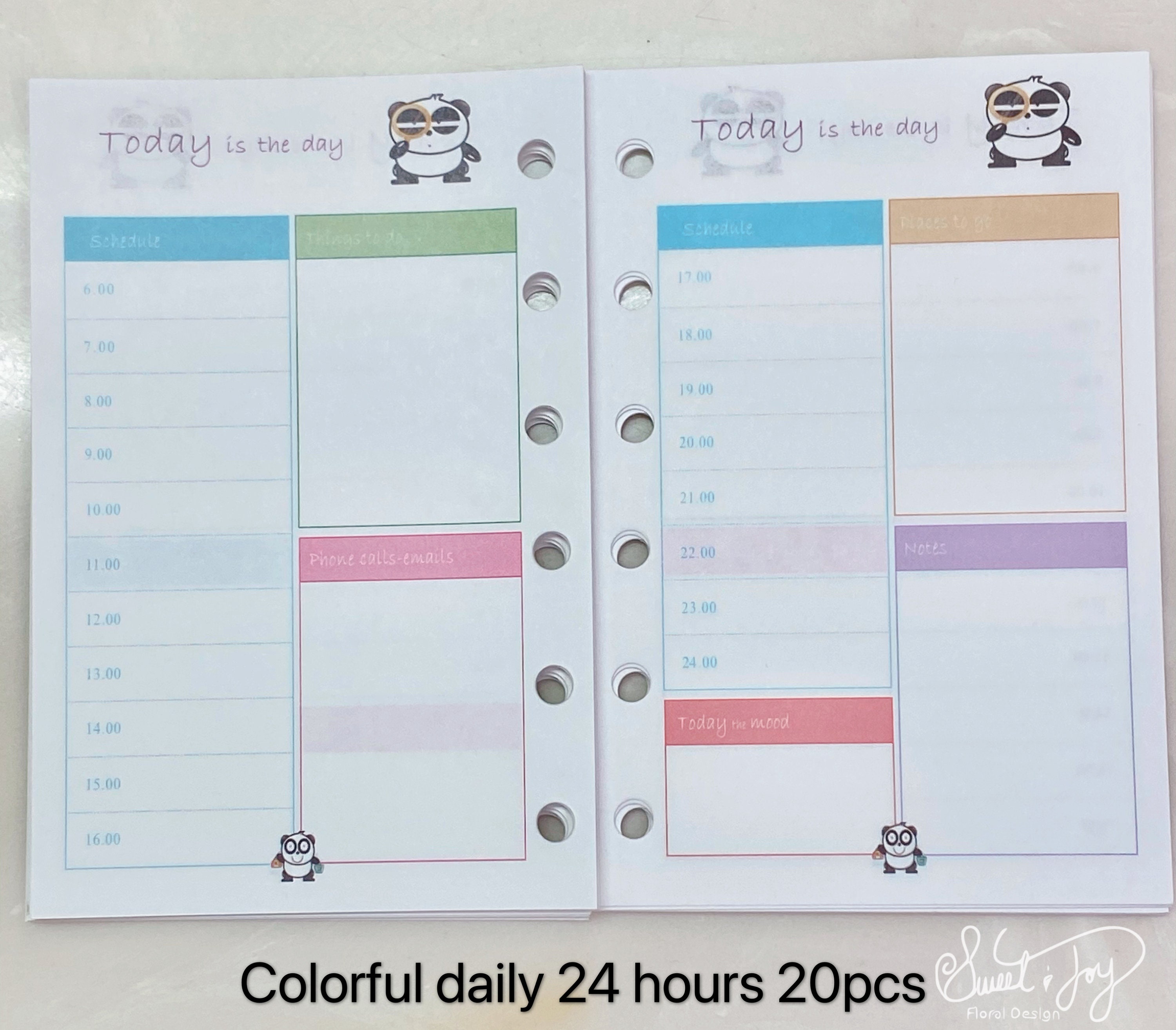 Agenda-pm-mini-agenda-calendar-inserts-refills Fits Louis 