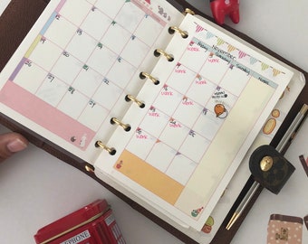 Agenda-pm-mini-agenda-calendar-inserts-refills Fits Louis 