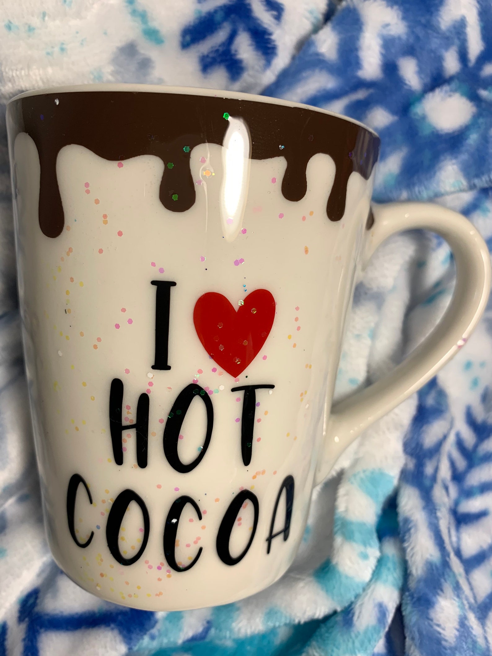 snowman hot chocolate mug