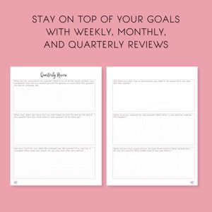 HB90 Method Planner UNDATED Printable Goal-Setting Planner For Authors and Entrepreneurs image 8