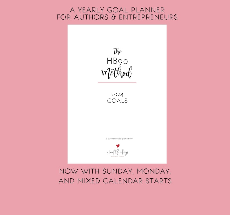 HB90 Method 2024 Yearly Goal-Setting Workbook image 1