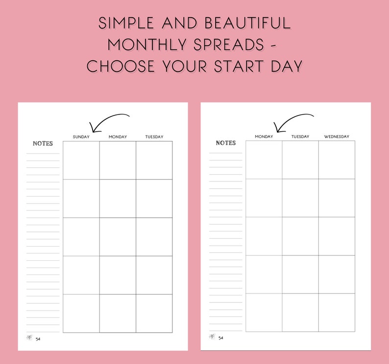 HB90 Method Planner UNDATED Printable Goal-Setting Planner For Authors and Entrepreneurs image 3