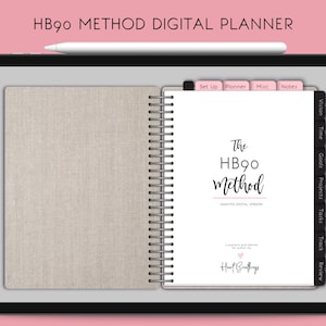 HB90 Method DIGITAL Undated Quarterly Planner (for Goodnotes Notability Xodo & Other Digital Planners)