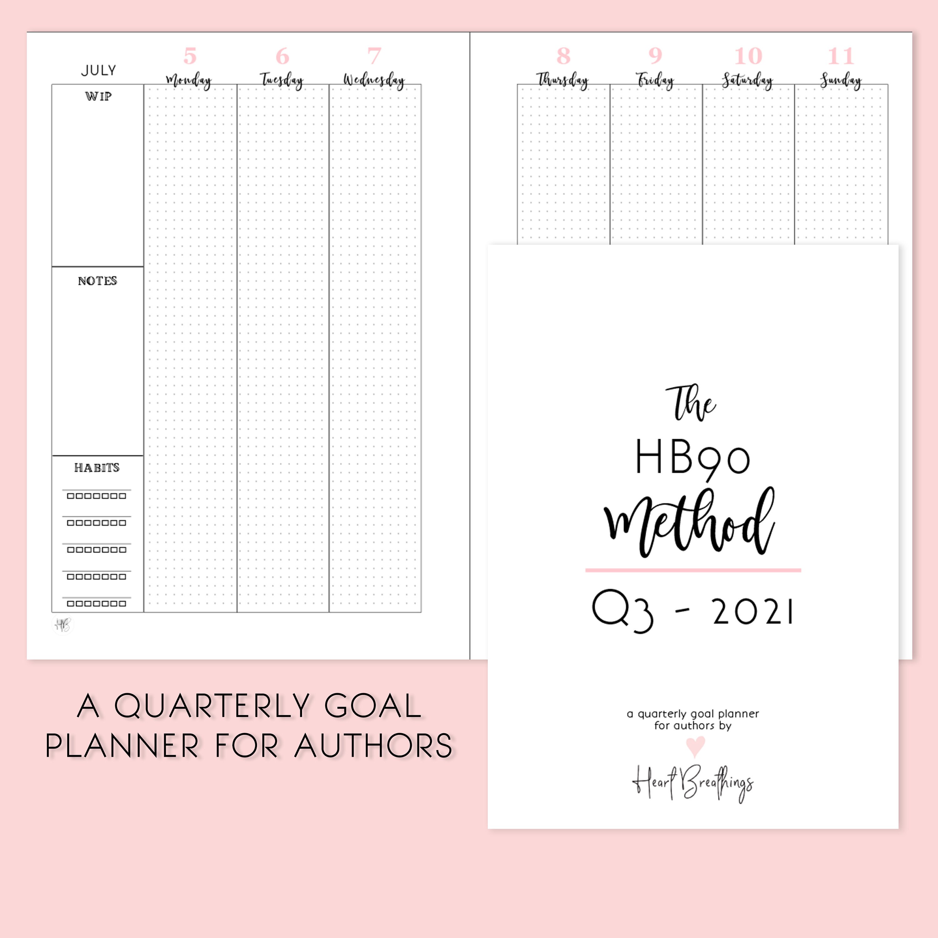 HB90 Method Planner {Q3 2021 Printable Goal-Setting Planner For Write…