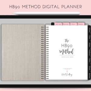 HB90 Method DIGITAL Undated Quarterly Planner (for Goodnotes Notability Xodo & Other Digital Planners)