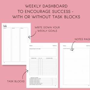 HB90 Method Planner UNDATED Printable Goal-Setting Planner For Authors and Entrepreneurs image 4