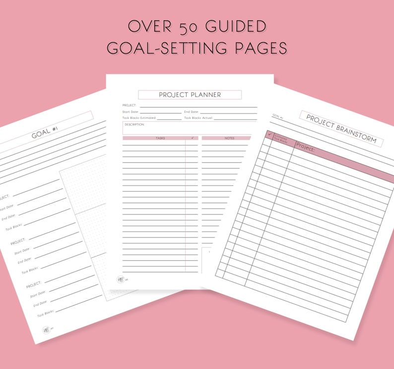 HB90 Method Planner UNDATED Printable Goal-Setting Planner For Authors and Entrepreneurs image 2