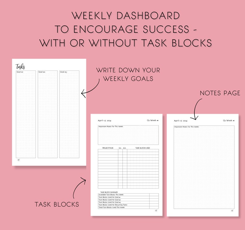 HB90 Method Planner Q2 2024 Printable Goal-Setting Planner For Authors and Entrepreneurs image 4