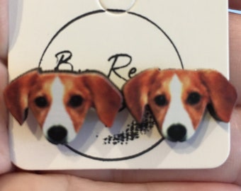 Beagle Stud Earrings - Stainless steel