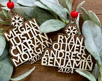 Personalized -  Name Tree Ornament
