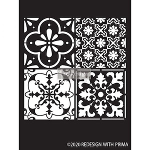 Redesign with Prima - Coastal Tile Stencil