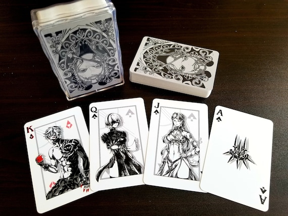 NieR:Automata 2B オリジナル ルーム風キーカード Nier: Automata Playing Cards - Etsy