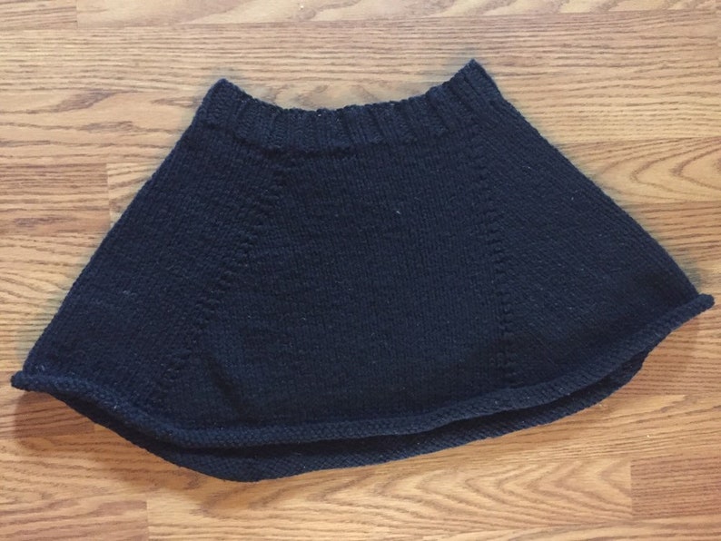 PDF Knitting Pattern, Beginner Mini Circle Skirt Pattern image 10