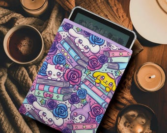 Hello Books Kindle Paperwhite Colorsoft Sleeve With EXCLUSIVE FABRIC | Book Gift | Kindle Sleeve | Padded Sleeve | E-reader Sleeve