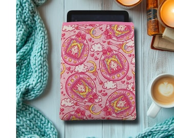 Magical Girl | Digital Pet Game | Moon Girl | Kindle Paperwhite Sleeve With Matching Liner | Book Gift | Kindle Sleeve | Padded Sleeve