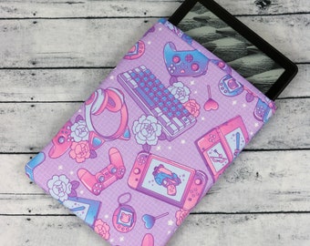 Gamer Girl Kindle Paperwhite Sleeve | Bookish Gift | Reader Gift | Padded Sleeve | Book Gift | E-reader Sleeve | Kindle Cover | Kawaii