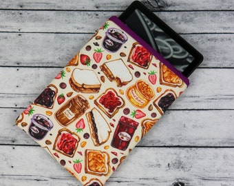 Peanut Butter Jelly Time Kindle Paperwhite Sleeve | Bookish Gift | Reader Gift | Padded Sleeve | Book Gift | E-reader Sleeve